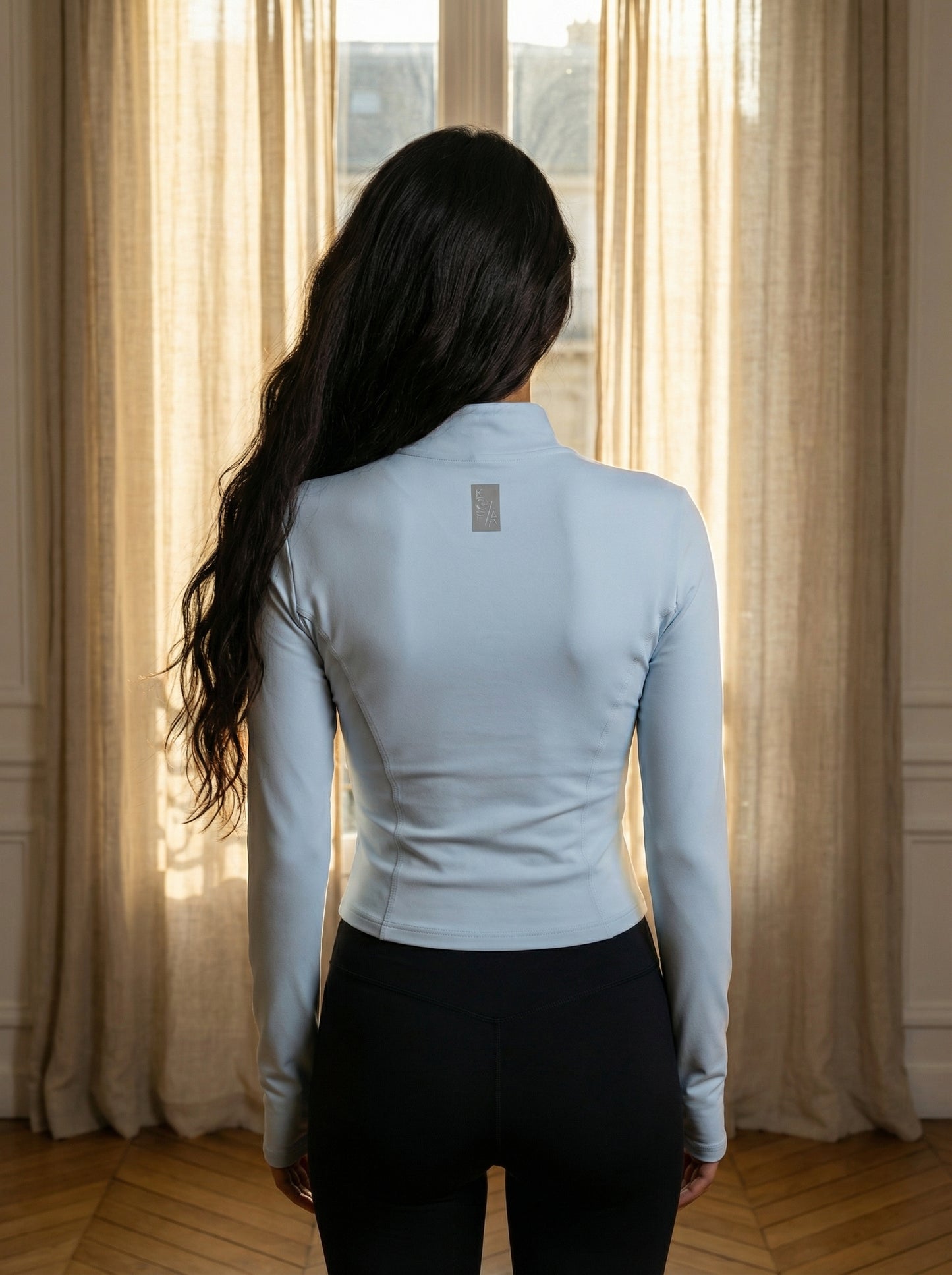 Bodyfit Zipper - blue