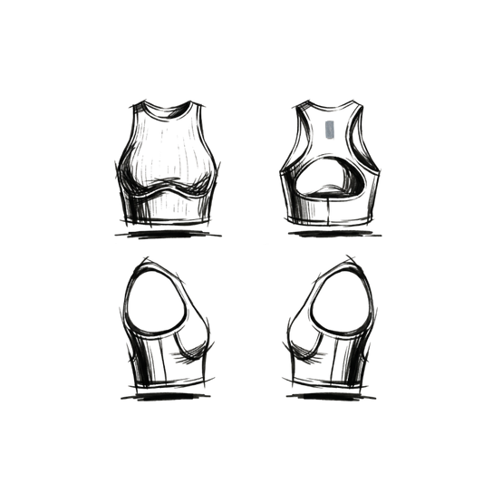 Cropped Tanktop - weiß