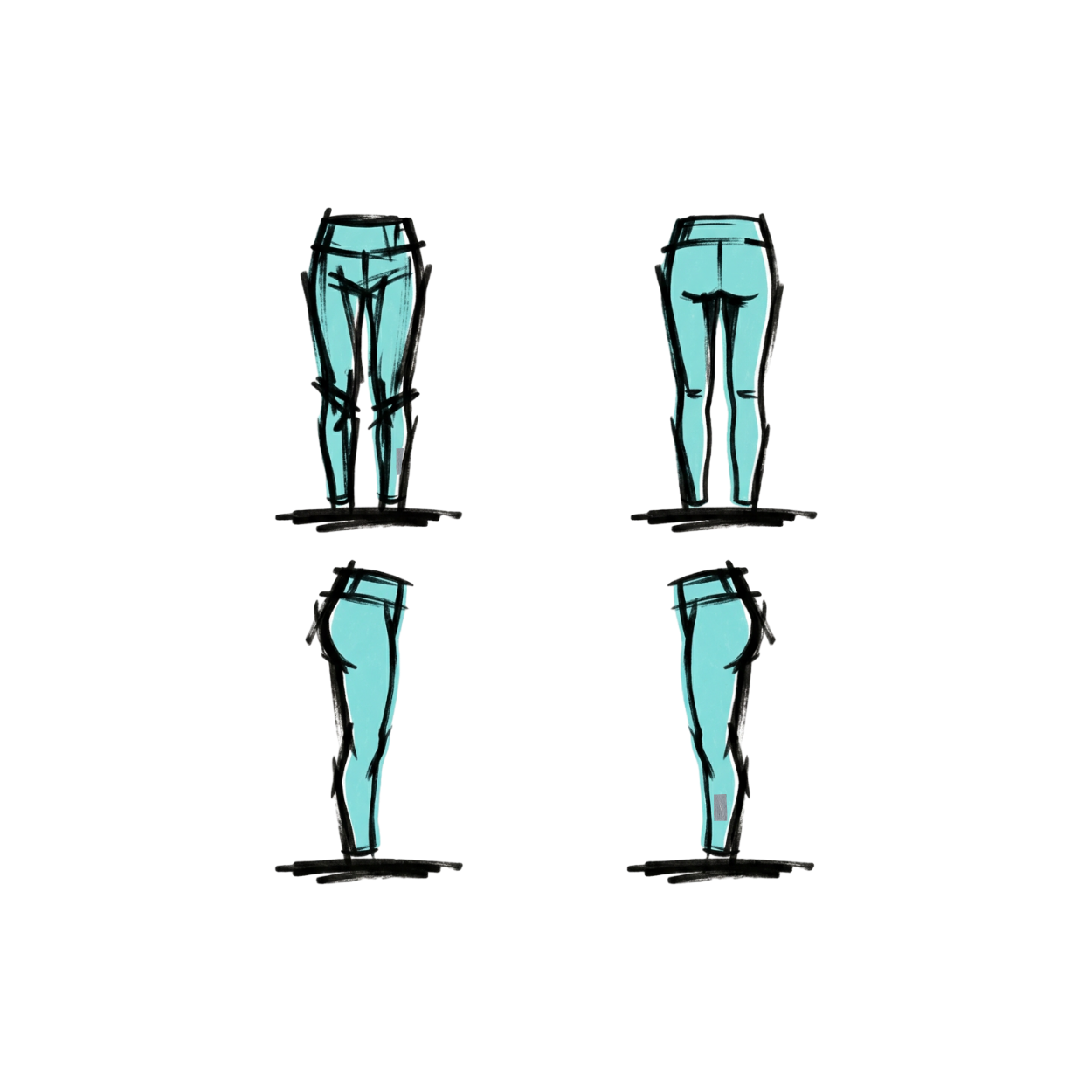 Shape Leggings - blau