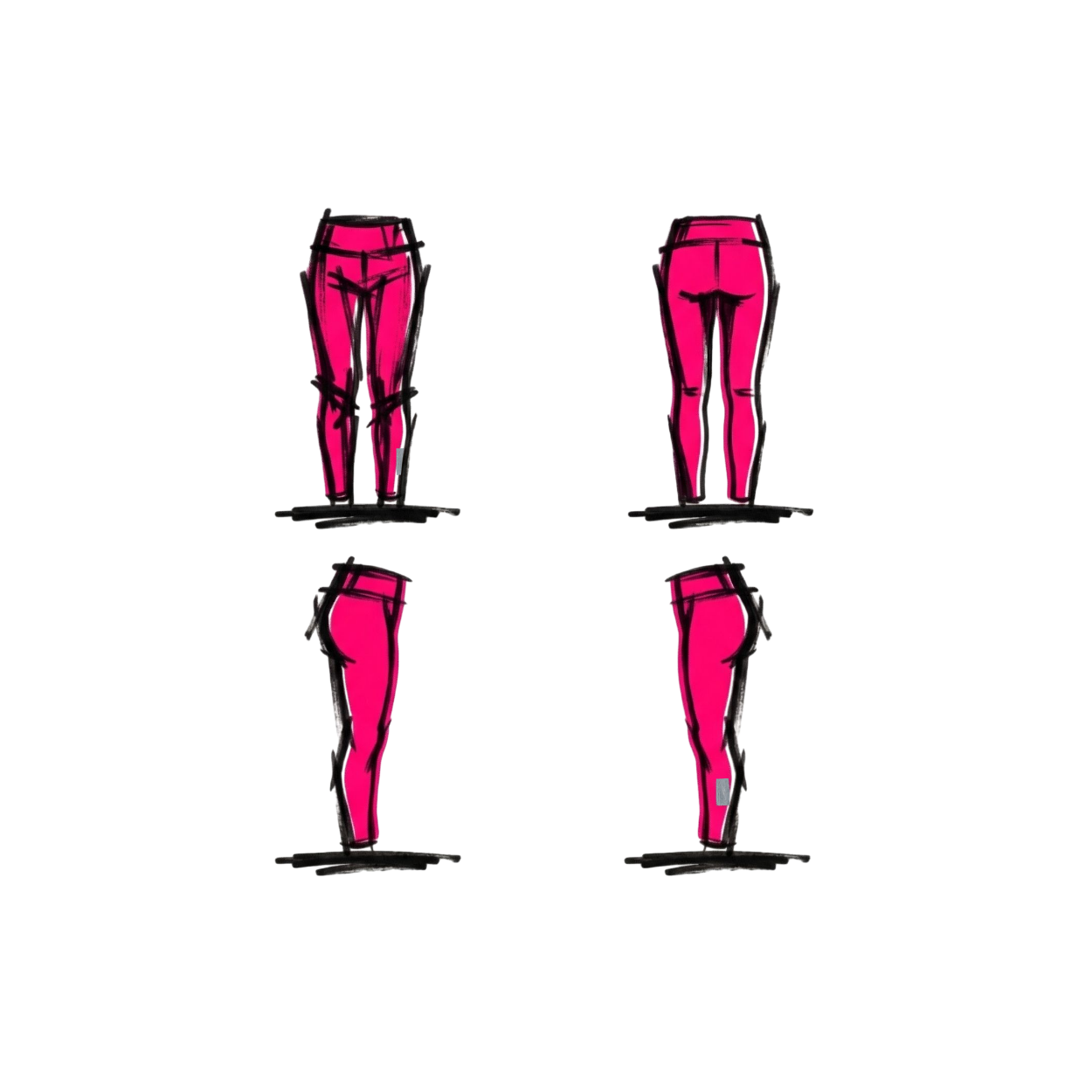 Shape Leggings - pink