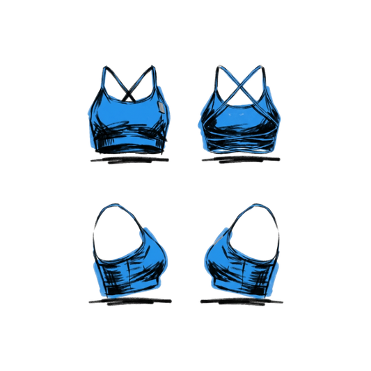 Straps Sport BH - blau