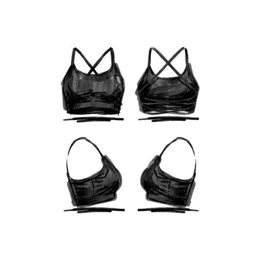 Straps Sport BH - schwarz