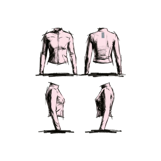 Bodyfit Zipper - rosa