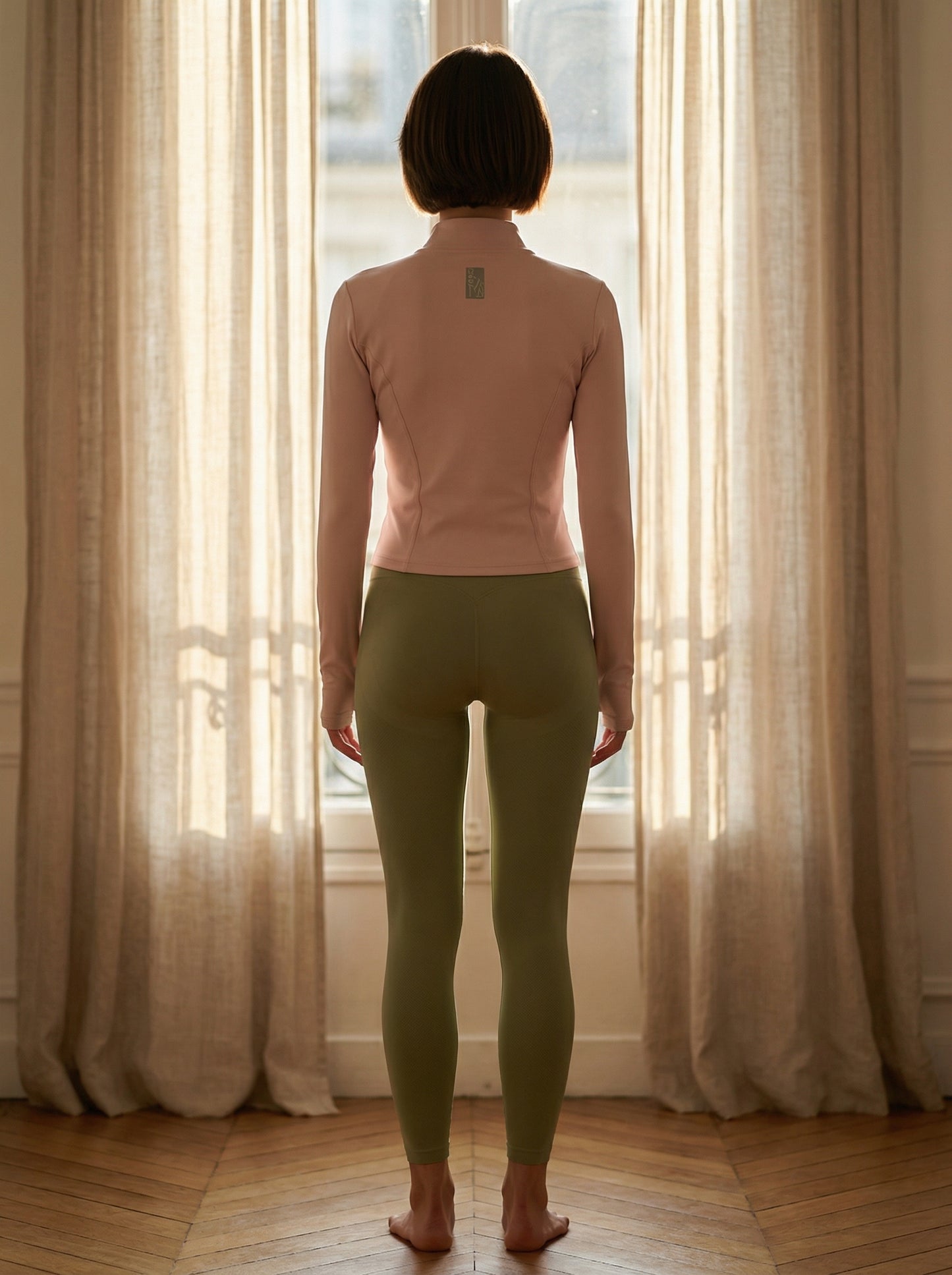 Bodyfit Zipper - rosa