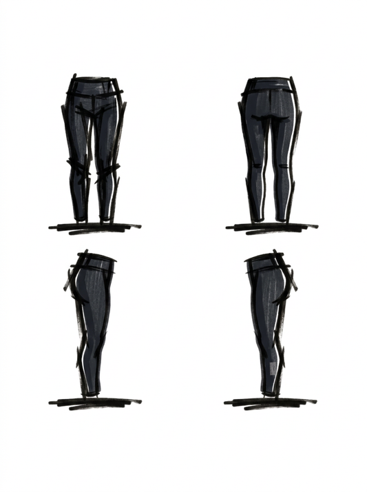 Shape Leggings - schwarz